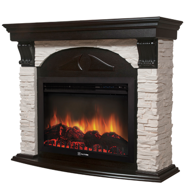 Портал Firelight Torre 30S камень белый, венге — Умный климат - Красноярск