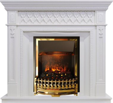 Каминокомплект Dimplex Alexandria - Белый дуб с очагом Atherton — Умный климат - Красноярск