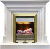 Каминокомплект Dimplex Bradford - Белый с очагом Danville Antique Brass FB2 фото 1 — Умный климат - Красноярск