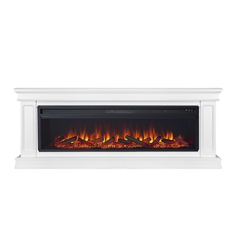 Каминокомплект Royal Flame Geneva 60 - Белый с очагом Vision 60 LOG LED фото 1 — Умный климат - Красноярск