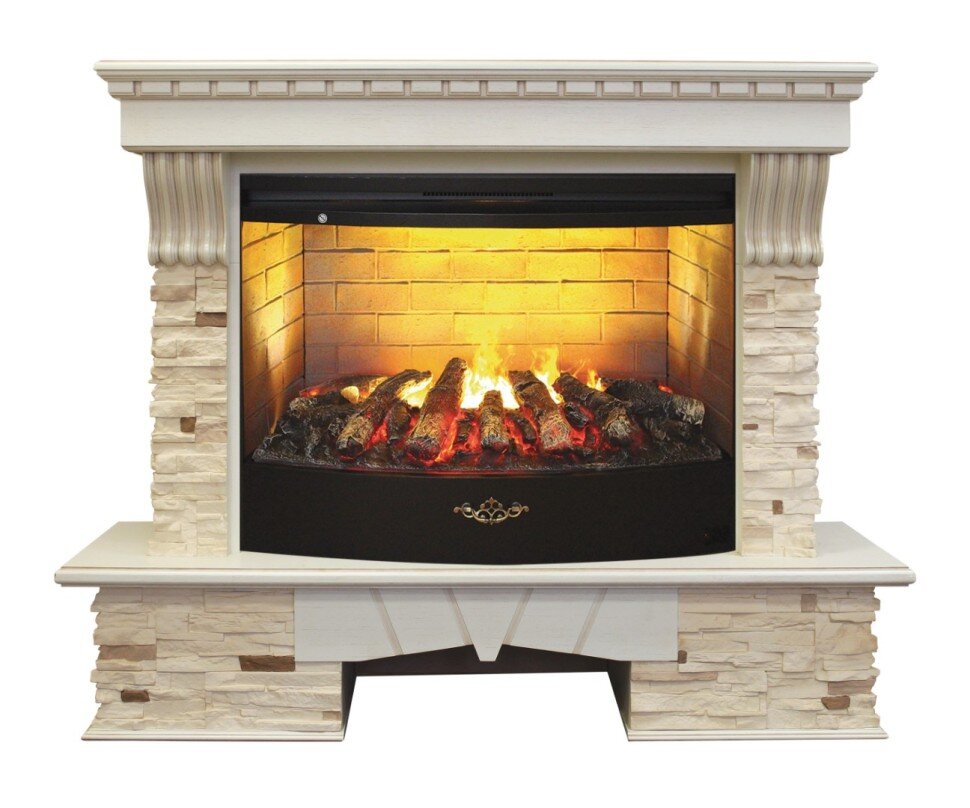 Камин электрический RealFlame Sorento 33 WT c FireStar 33 3D фото 1 — Умный климат - Красноярск