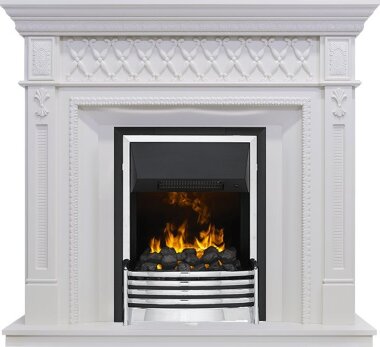 Каминокомплект Dimplex Alexandria - Белый дуб с очагом Flagstaff — Умный климат - Красноярск