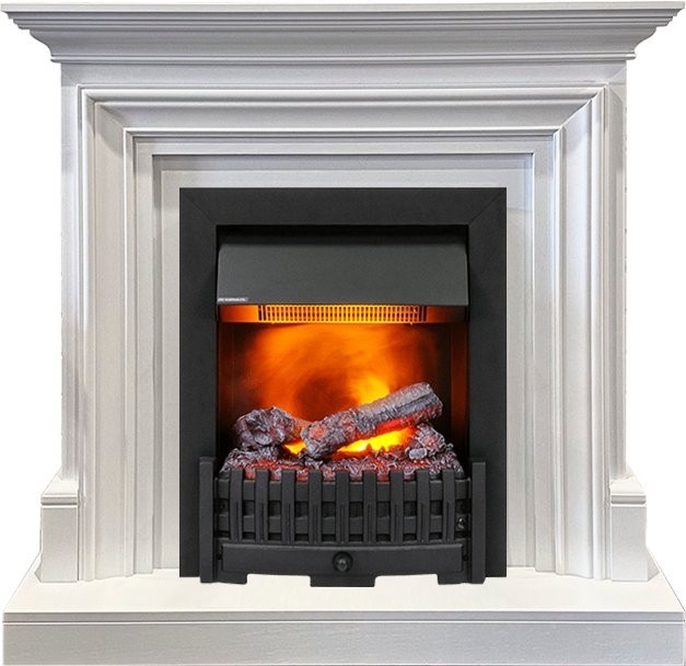 Каминокомплект Dimplex Bradford - Белый с очагом Danville Black FB2 фото 1 — Умный климат - Красноярск