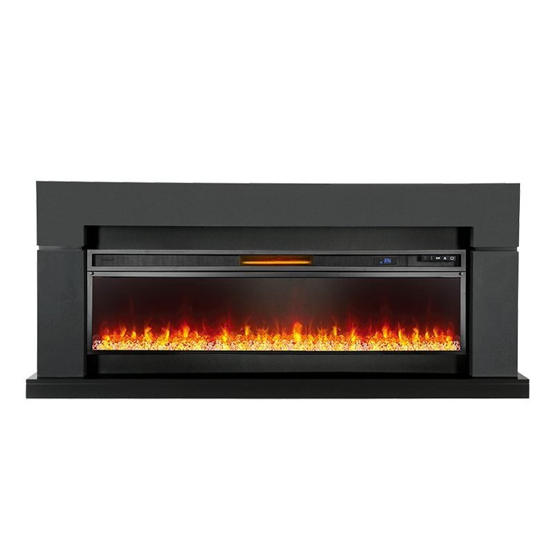 Каминокомплект Royal Flame Lindos Graphite Grey (линейный) с очагом Vision 60 LED фото 1 — Умный климат - Красноярск