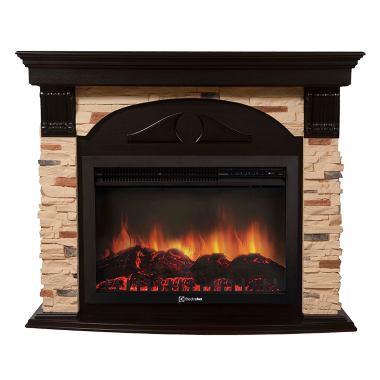 Портал Firelight Torre 30S камень сланец натуральный, венге — Умный климат - Красноярск