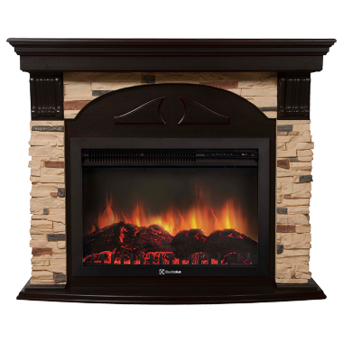 Портал Firelight Torre 30S камень сланец натуральный, темный дуб — Умный климат - Красноярск