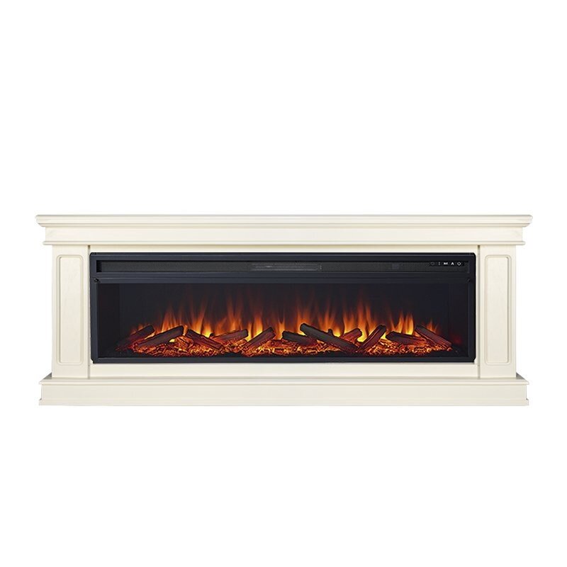 Каминокомплект Royal Flame Geneva 60 - Слоновая кость с очагом Vision 60 LOG LED фото 1 — Умный климат - Красноярск