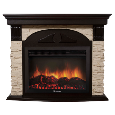 Портал Firelight Torre 30S камень слоновая кость, венге — Умный климат - Красноярск