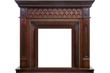 Каминокомплект Dimplex Alexandria - Махагон коричневый антик с очагом Danville Antique Brass FB2 — Умный климат - Красноярск