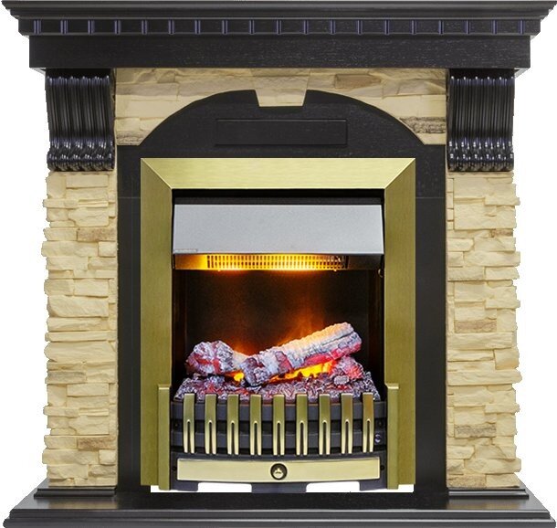 Каминокомплект Dimplex Dublin - Венге / Сланец с очагом Danville Antique Brass FB2 фото 1 — Умный климат - Красноярск