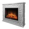 Портал Firelight Quadro 25 песчаник античный белый/белая эмаль фото 2 — Умный климат - Красноярск