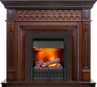 Каминокомплект Dimplex Alexandria - Махагон коричневый антик с очагом Danville Black FB2 — Умный климат - Красноярск