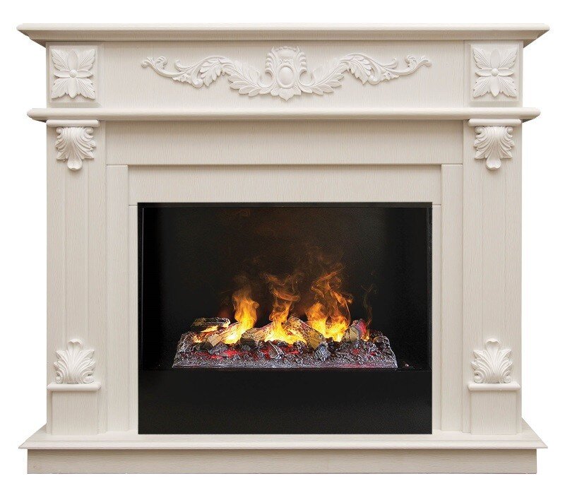Камин электрический RealFlame Philadelphia 26 WT 3D Cassette 630 + Black вставка фото 1 — Умный климат - Красноярск