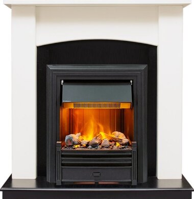 Каминокомплект Dimplex Baltimore - Слоновая кость, черный с очагом Brookline Black — Умный климат - Красноярск