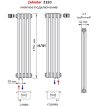 Zehnder 2180/6 секций радиатор Technoline нижнее подключение фото 3 — Умный климат - Красноярск