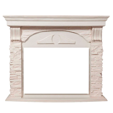 Портал Firelight Torre 30 U камень белый, беленый дуб — Умный климат - Красноярск