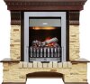 Каминокомплект Dimplex Pierre Luxe - Темный дуб / Сланец с очагом Danville Chrome FB2 фото 1 — Умный климат - Красноярск