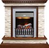 Каминокомплект Dimplex Calgary - Дуб / Сланец белый с очагом Danville Chrome FB2 фото 1 — Умный климат - Красноярск