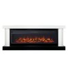 Каминокомплект Royal Flame Vancouver 60 - Белый с черным с очагом Vision 60 LOG LED фото 1 — Умный климат - Красноярск