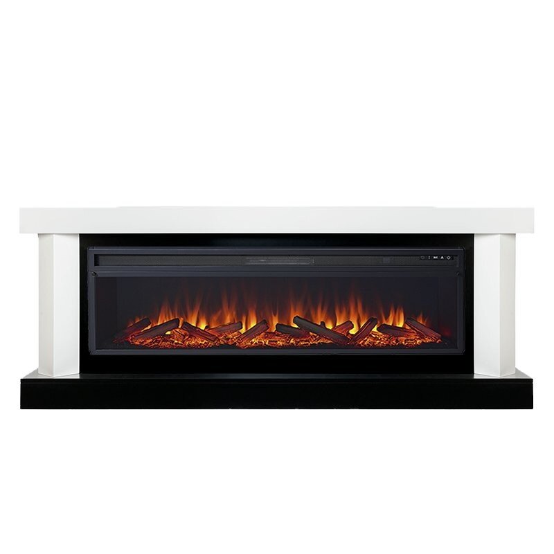 Каминокомплект Royal Flame Vancouver 60 - Белый с черным с очагом Vision 60 LOG LED фото 1 — Умный климат - Красноярск