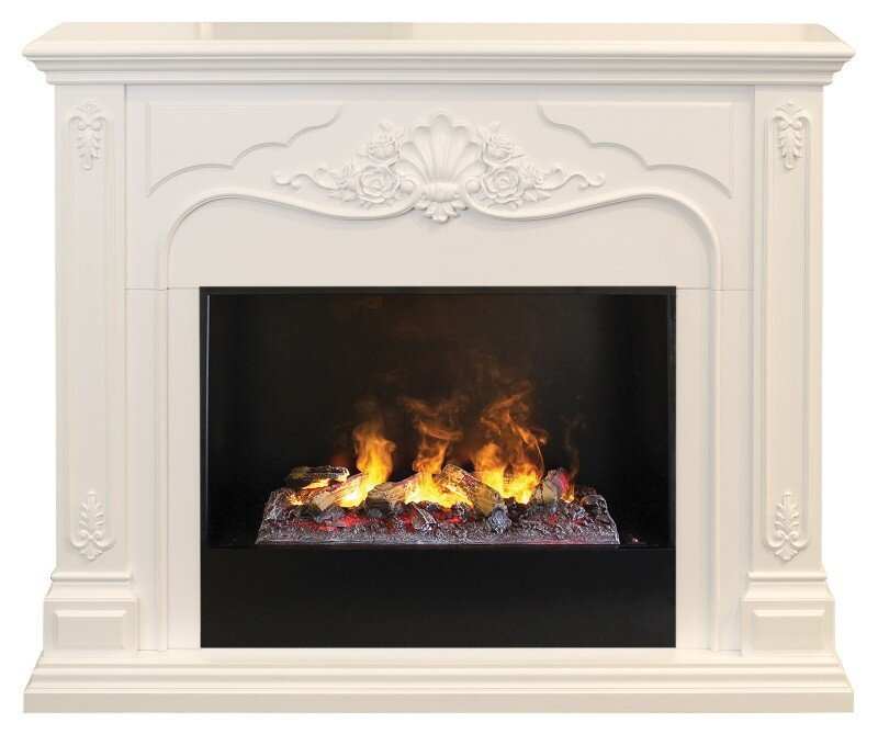 Камин электрический RealFlame Victoria 26 WT 3D Cassette 630 + Black вставка фото 1 — Умный климат - Красноярск