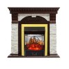 Каминокомплект Royal Flame Dublin - Темный дуб / Сланец белый с очагом Majestic FX M Brass фото 1 — Умный климат - Красноярск