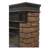 Портал Firelight Bricks WOOD 25 камень темный, шпон венге фото 4 — Умный климат - Красноярск