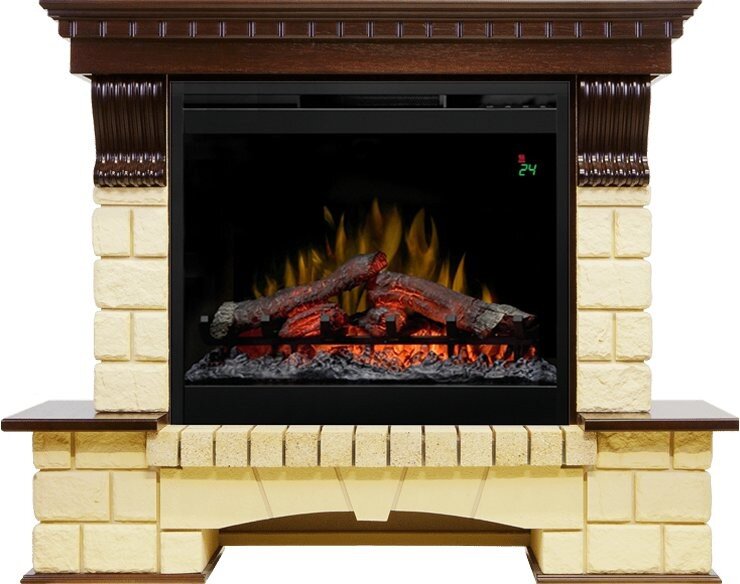 Каминокомплект Dimplex Pierre Luxe - Темный дуб / Шампань (Высота 1004мм) с Symphony 26'' DF2624-L фото 1 — Умный климат - Красноярск