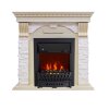 Каминокомплект Royal Flame Dublin - Слоновая кость с патиной / Сланец крем с очагом Aspen Black фото 1 — Умный климат - Красноярск