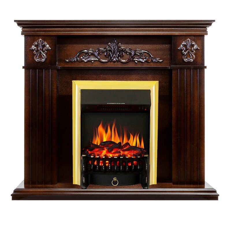 Каминокомплект Royal Flame Provence - Коньяк с очагом Fobos FX Brass фото 1 — Умный климат - Красноярск