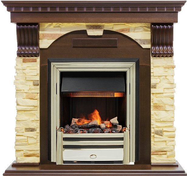 Каминокомплект Dimplex Dublin - Темный дуб / Сланец с очагом Cavendish фото 1 — Умный климат - Красноярск