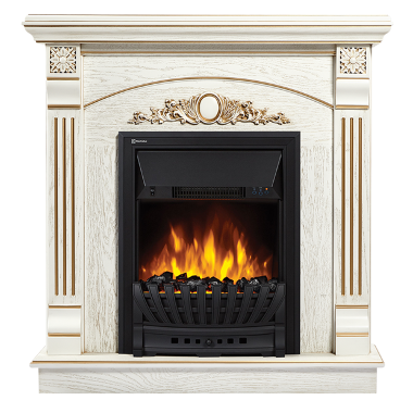 Портал Firelight Barocco Classic белый дуб с золотой патиной &mdash; Умный климат - Красноярск