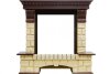 Каминокомплект Royal Flame Pierre Luxe - Темный дуб / Шампань с очагом Fobos FX Black фото 2 — Умный климат - Красноярск