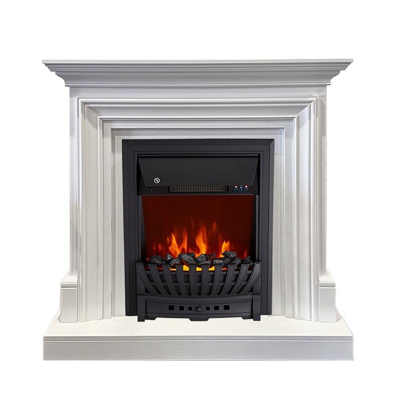 Каминокомплект Royal Flame Bradford - Белый с очагом Aspen Black фото 1 — Умный климат - Красноярск