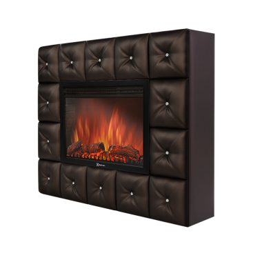 Портал Firelight Crystal 30 темная экокожа + очаг 3020LS — Умный климат - Красноярск