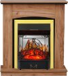 Каминокомплект Royal Flame Barcelona (разборный) - Дуб табачный с очагом Majestic FX M Brass фото 1 — Умный климат - Красноярск