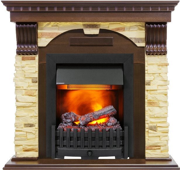 Каминокомплект Dimplex Dublin - Темный дуб / Сланец с очагом Danville Black FB2 фото 1 — Умный климат - Красноярск