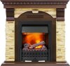 Каминокомплект Dimplex Dublin угловой - Темный дуб / Сланец с очагом Danville Black FB2 фото 1 — Умный климат - Красноярск