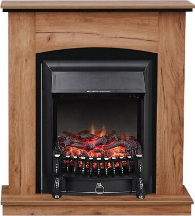 Каминокомплект Royal Flame Barcelona (разборный) - Дуб табачный с очагом Fobos FX Black &mdash; Умный климат - Красноярск