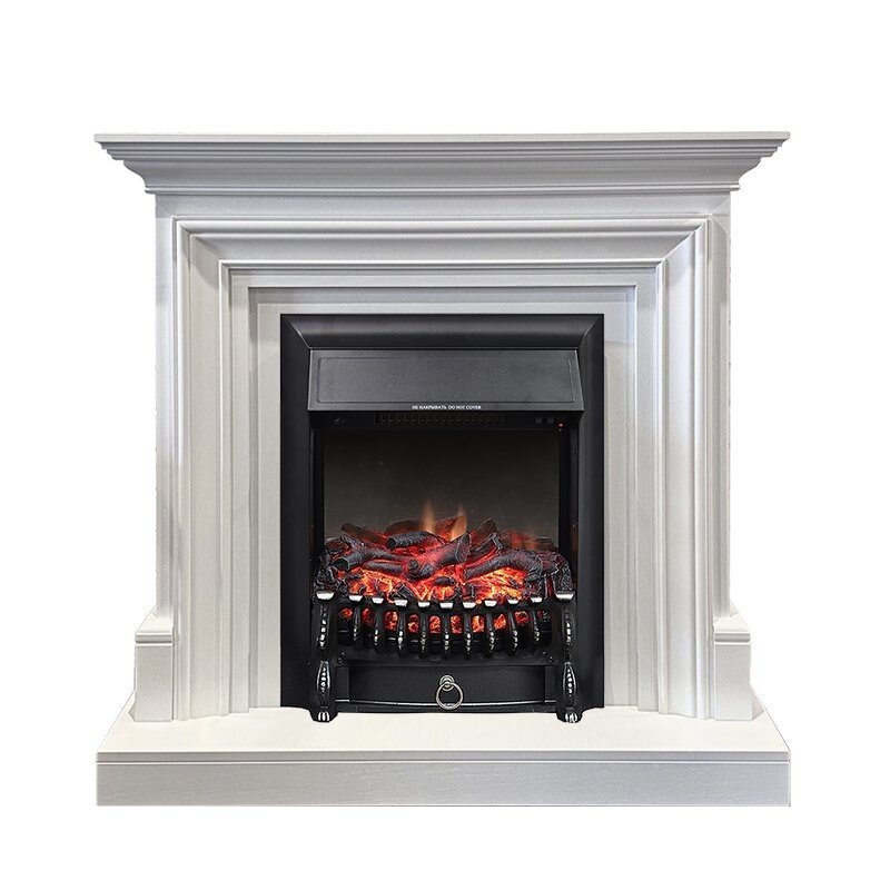 Каминокомплект Royal Flame Bradford - Белый с очагом Fobos FX Black фото 1 — Умный климат - Красноярск