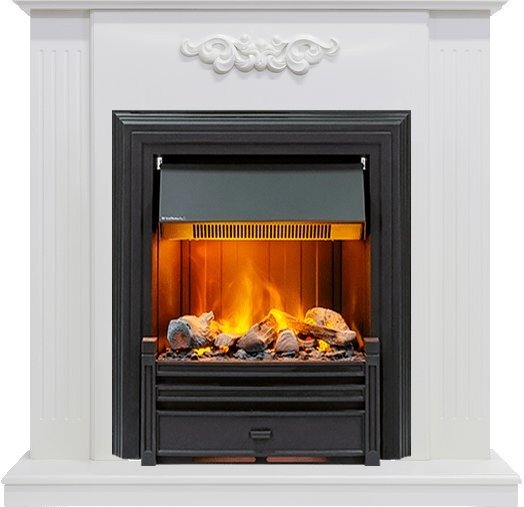 Каминокомплект Dimplex Lumsden - Белый дуб с очагом Brookline Black фото 1 — Умный климат - Красноярск
