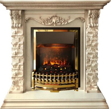 Каминокомплект Dimplex Adriana - Cлоновая кость с очагом Atherton — Умный климат - Красноярск