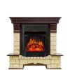 Каминокомплект Royal Flame Pierre Luxe - Темный дуб / Шампань с очагом Majestic FX Black фото 1 — Умный климат - Красноярск