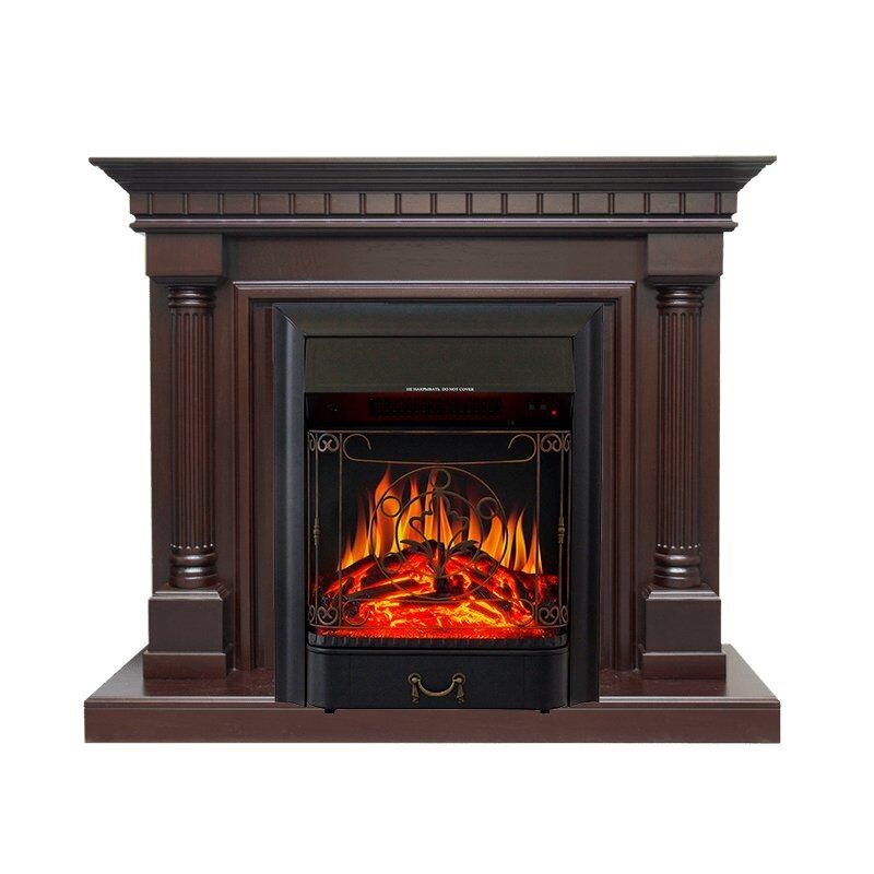 Каминокомплект Royal Flame Dallas - Темный дуб с очагом Majestic FX Black фото 1 — Умный климат - Красноярск