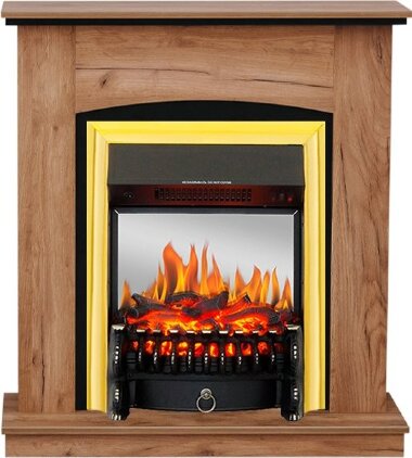 Каминокомплект Royal Flame Barcelona (разборный) - Дуб табачный с очагом Fobos FX M Brass &mdash; Умный климат - Красноярск