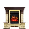 Каминокомплект Royal Flame Pierre Luxe - Темный дуб / Шампань с очагом Majestic FX Brass фото 1 — Умный климат - Красноярск