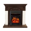 Каминокомплект Royal Flame Bern Сланец мелкий белый / Темный дуб с очагом Majestic FX Black фото 1 — Умный климат - Красноярск