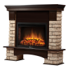 Портал Firelight Forte Wood 25 камень коричневый, шпон темный дуб фото 2 — Умный климат - Красноярск