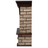 Портал Firelight Forte Wood 25 камень коричневый, шпон темный дуб фото 4 — Умный климат - Красноярск
