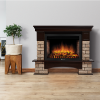Портал Firelight Forte Wood 25 камень коричневый, шпон темный дуб фото 5 — Умный климат - Красноярск